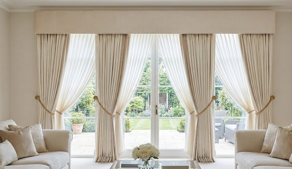 Elegant gardinuppsättning